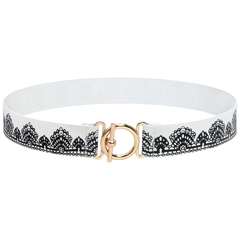 Women's Elastic Waistband Fashion Stretch Corset Korean Style Versatile Dress Decoration Thin Belt Women's Elastic Waistband Fashion Stretch Corset Korean Style Versatile Dress Decoration Thin Belt